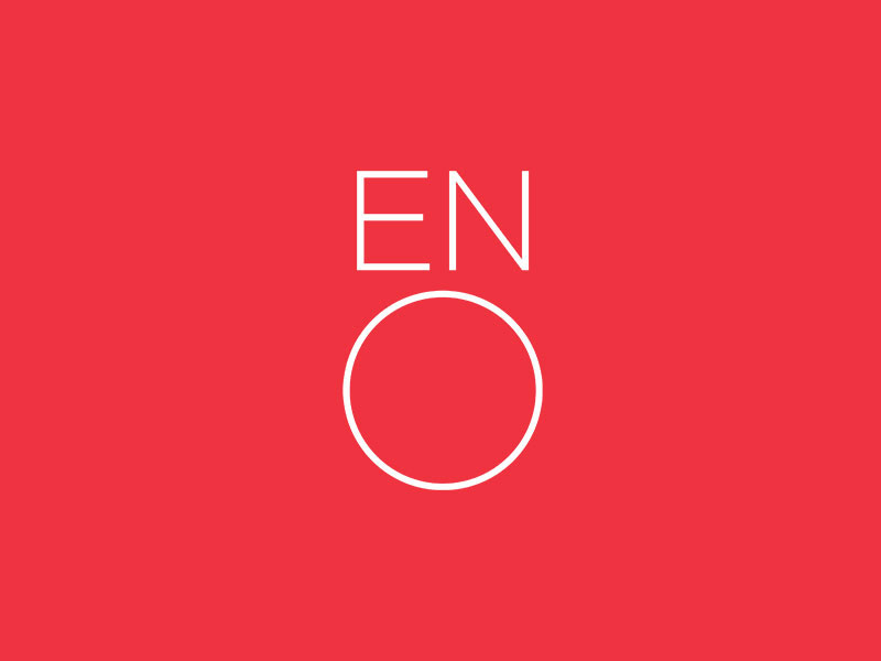 ENO Logo on Red background